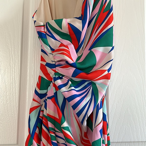 Alexia Admor NWT Sexy Colorful One Shoulder High Thigh Slit Dress **Size 4**🔥🔥 - Picture 3 of 6